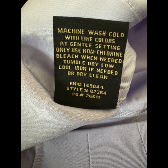 Kathy Ireland Womens Dress Pants Size 12 Wisteria Purple Wide Leg Career Slacks - Picture 9 of 11